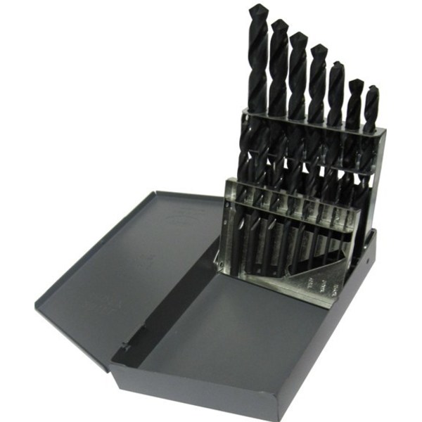 Drill America 1/16"-1/2"x32nds 15Pc. Tin Coated Drill Bit Set DWD15J-TN-SET